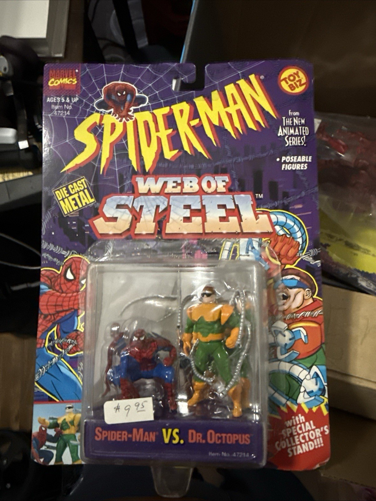 Marvel Web of Steel Spider-Man vs. Doctor Octopus Die Cast metal X-Men UNOPENED!