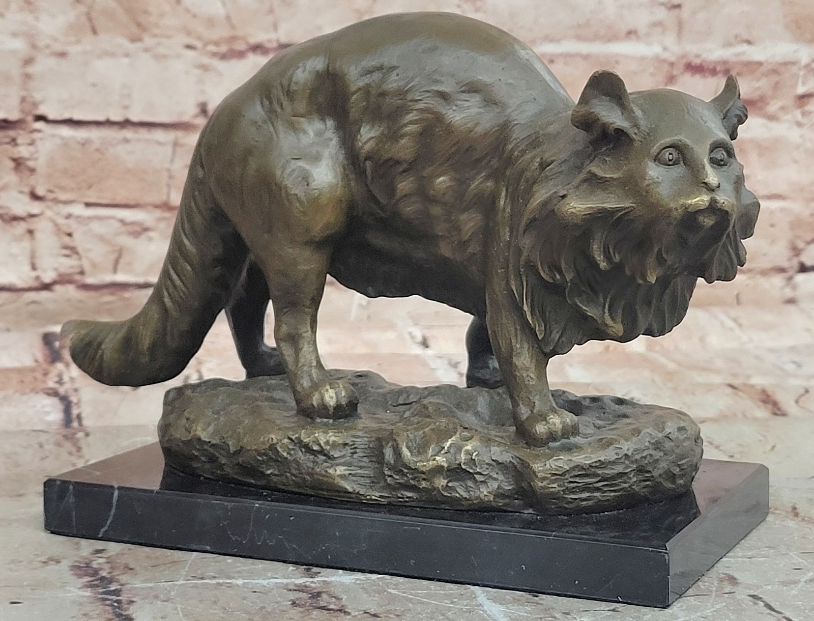 Bronze of a cat The Vienna bronze Jonchery Hot cast Sculpture Figurine Gift Art