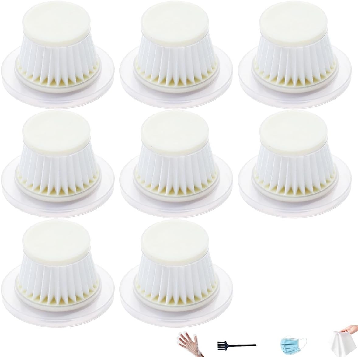 8 pack Replacement Filters for Horsepower Duck Vacuum Cleaner as Seen on TV