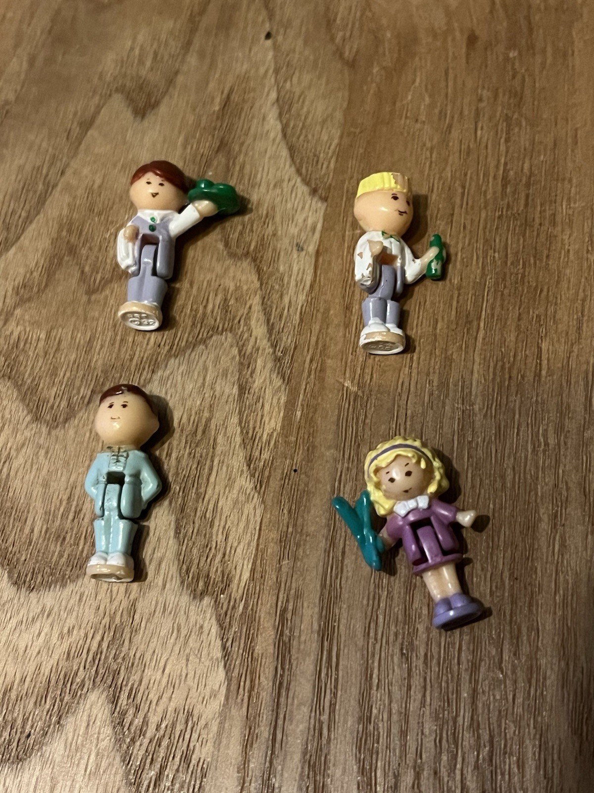 Polly Pocket bundle of figures Vintage including 2 x waiters - Used
