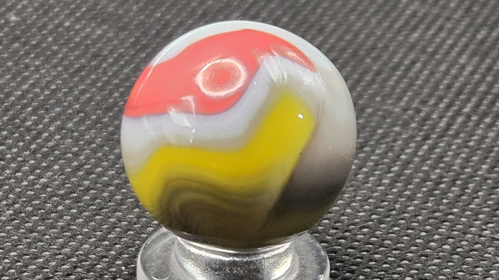 Vintage Vitro Agate All Red Blended Shooter Marble 7/8