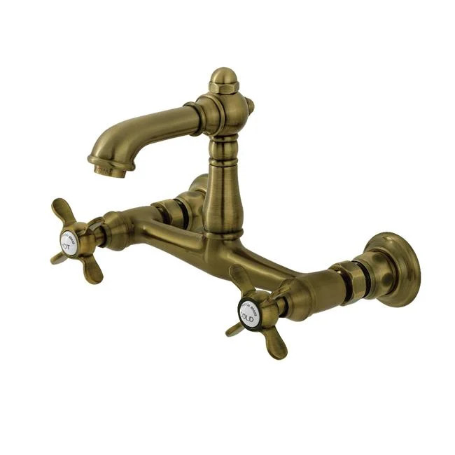 Kingston Brass KS7253BEX 8 x 7.68 x 5.81 in. Essex Double-Handle Wall Mount B...