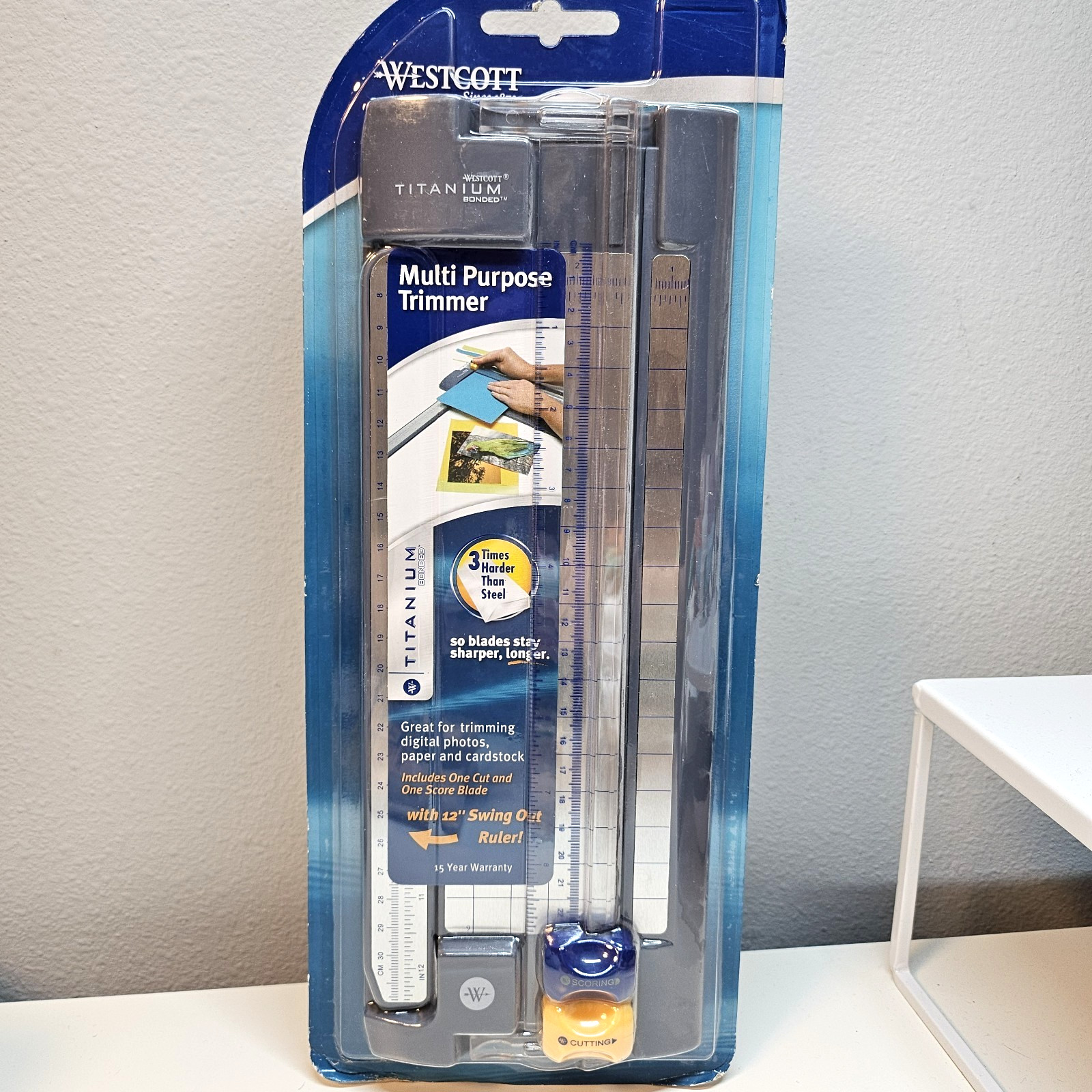 Westcott Multi Purpose Trimmer 12 inch Titanium for Photos Papers Cardstock New