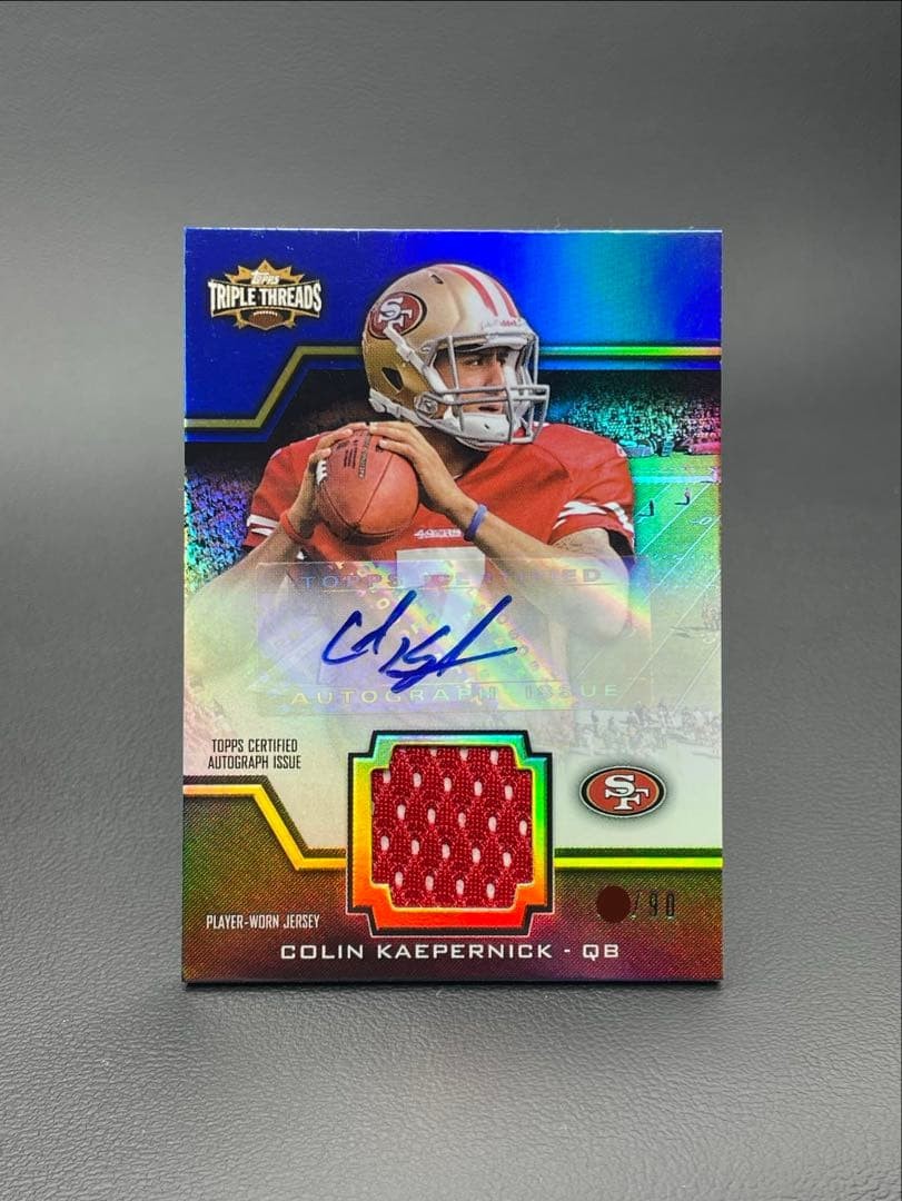 Colin Kaepernick 49ers Autograph Jersey Top 2011 Topps Triple Threads Football