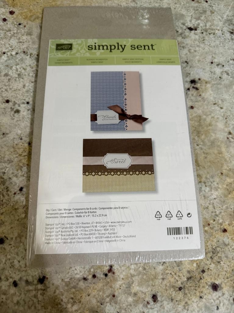 NIP Stampin' Up! Simply Sent Card Kit - SWEET MOMENTS