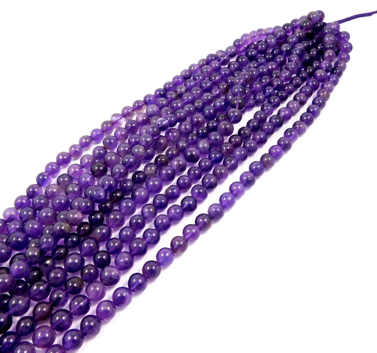 Amethyst Beads 15 Inch Strand 8mm Round Natural Gemstone Jewelry Wholesale Lot