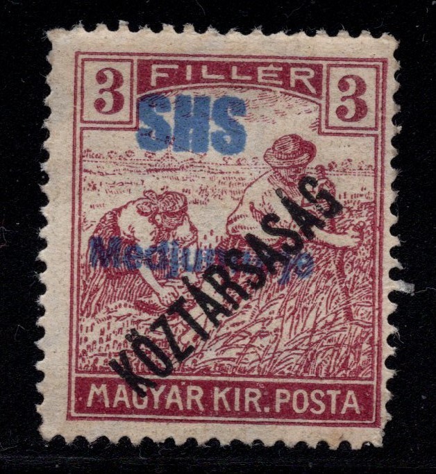 Croatia 1919 Medjumurje local overprint on Hungary MNH seldom