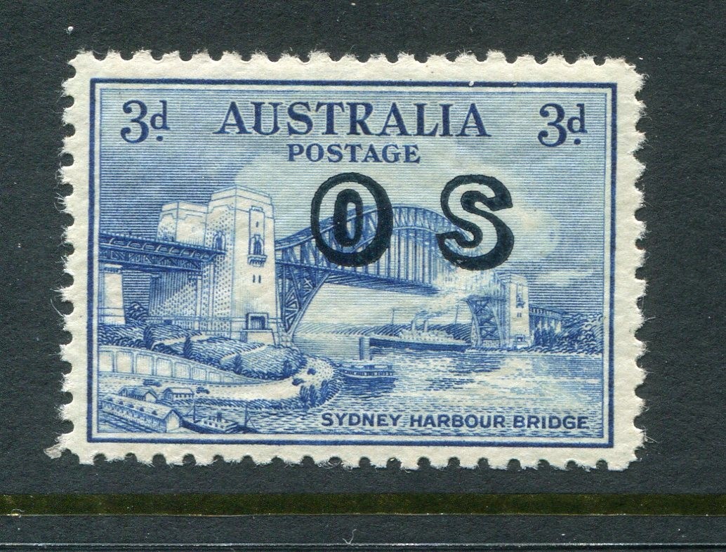 Australia #O13 Sydney Harbour Bridge 3 P. [Mint Hinged]