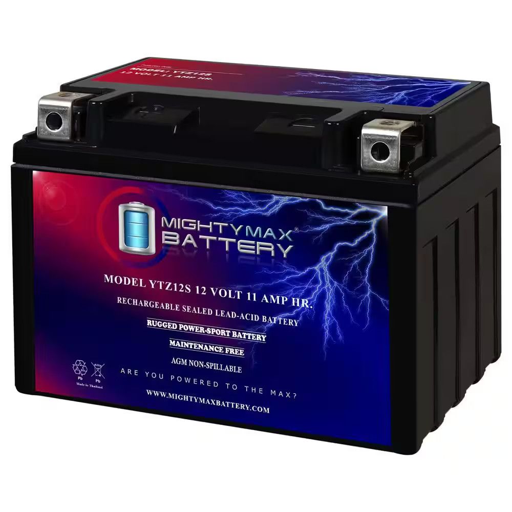 YTZ12S 12V 11Ah Motorcycle Battery Replacement for FTZ12S