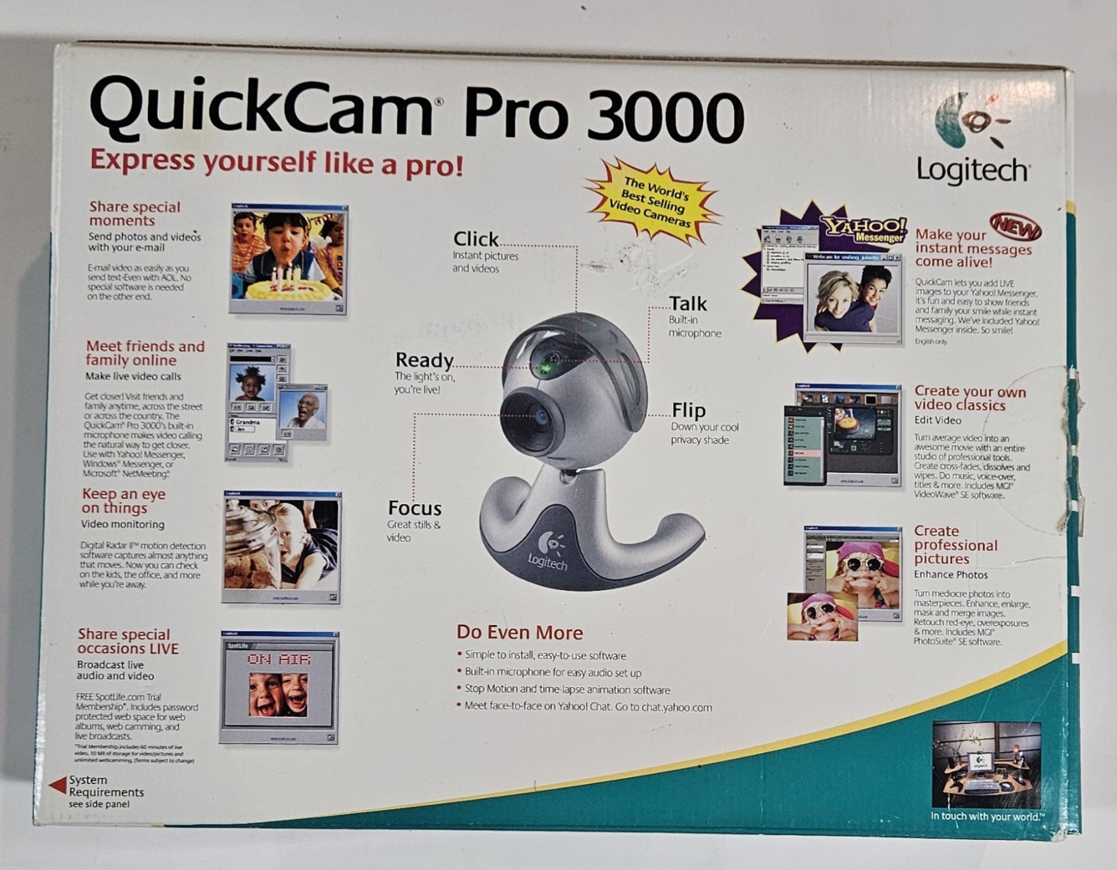 Logitech QuickCam Pro 3000 Web Cam