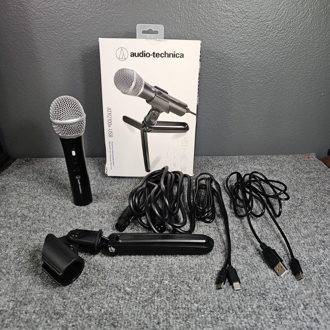 Audio-Technica ATR2100x-USB Dynamic Microphone USB/XLR Podcast Streaming Mic