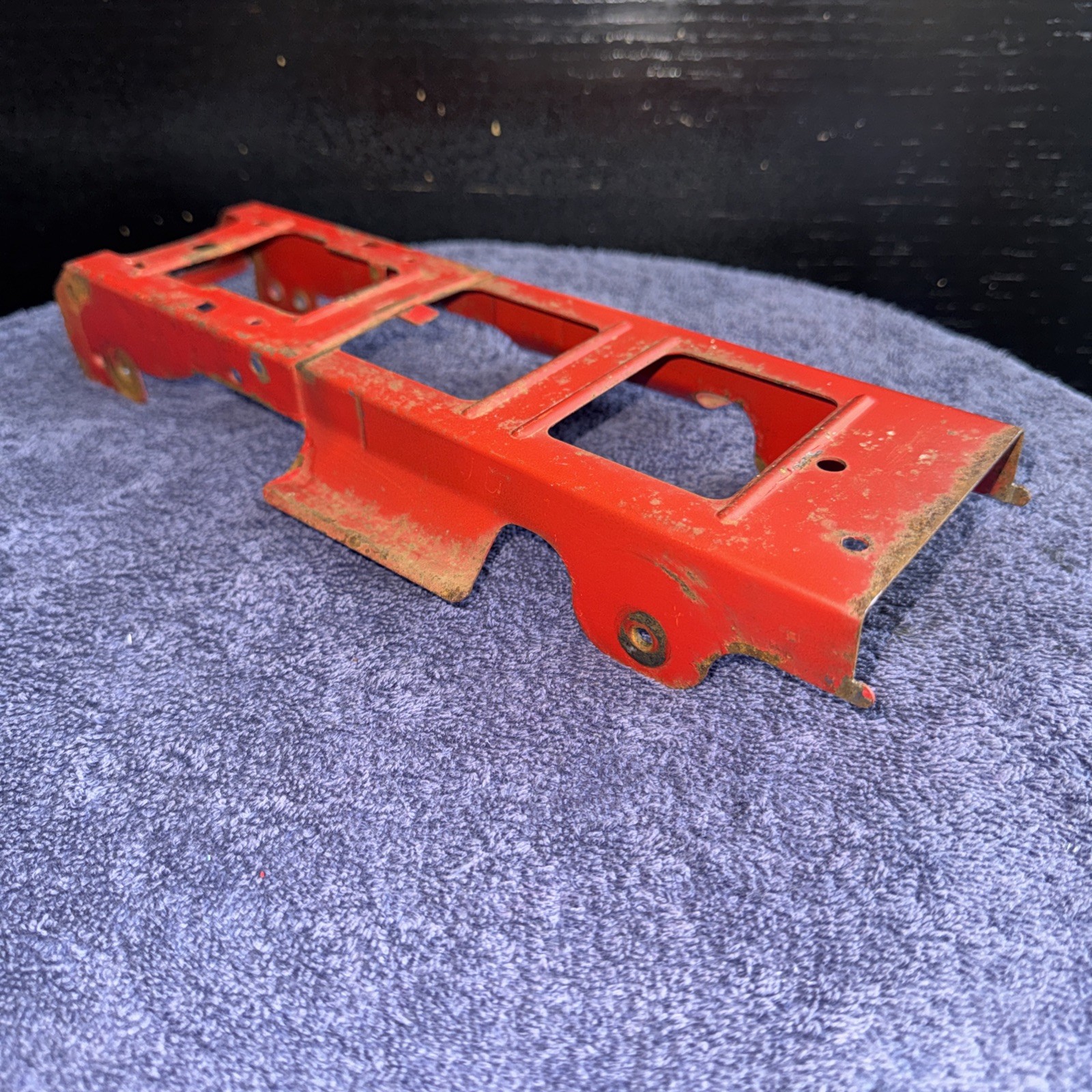 1958,1959,1960,1961 TONKA TRUCK FRAME PART RED ORIGINAL PAINT
