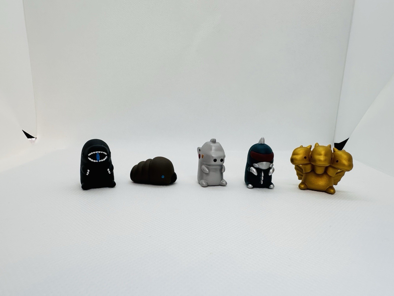 Bandai Godzilla Narabundesu Kaiju Complete Set of 5 Mini Figure Gacha Cute