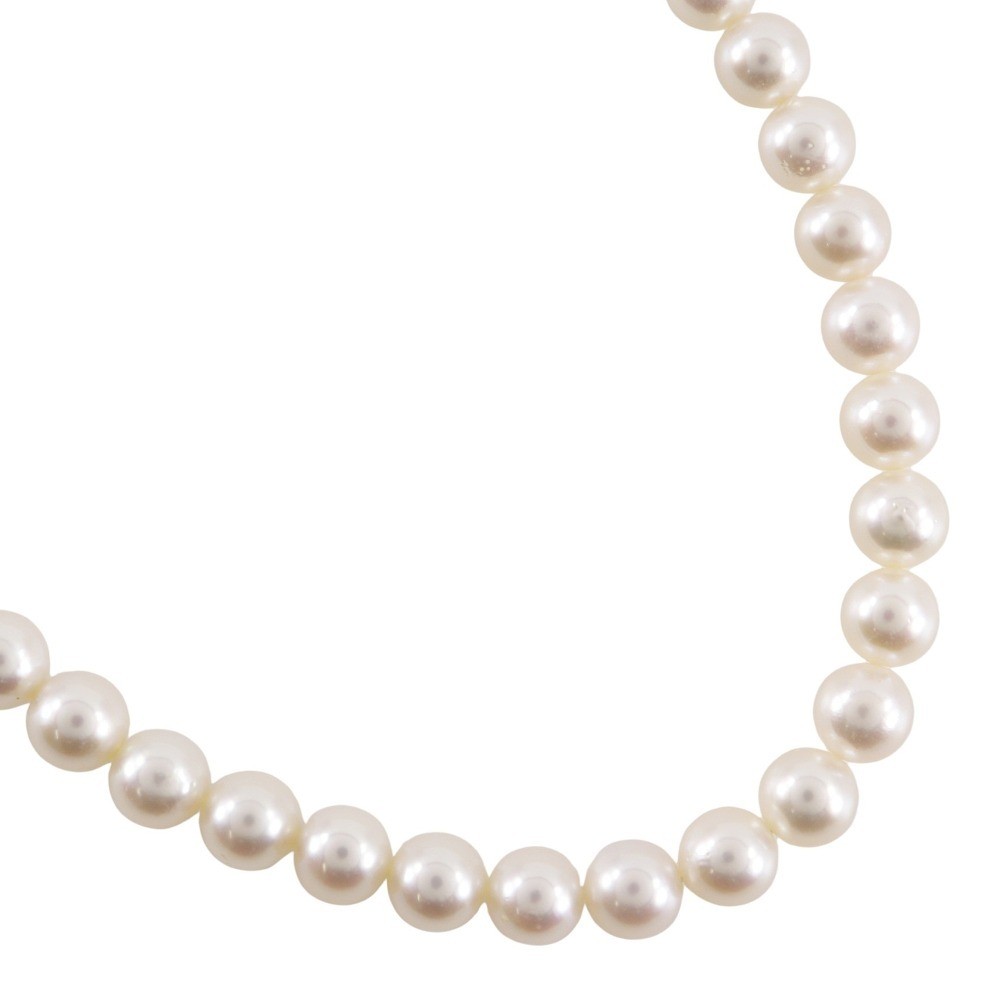 TASAKI Tasaki Pearl Necklace 7.0 7.4mm Pearl Silver Approximately 35.0g Ladies H