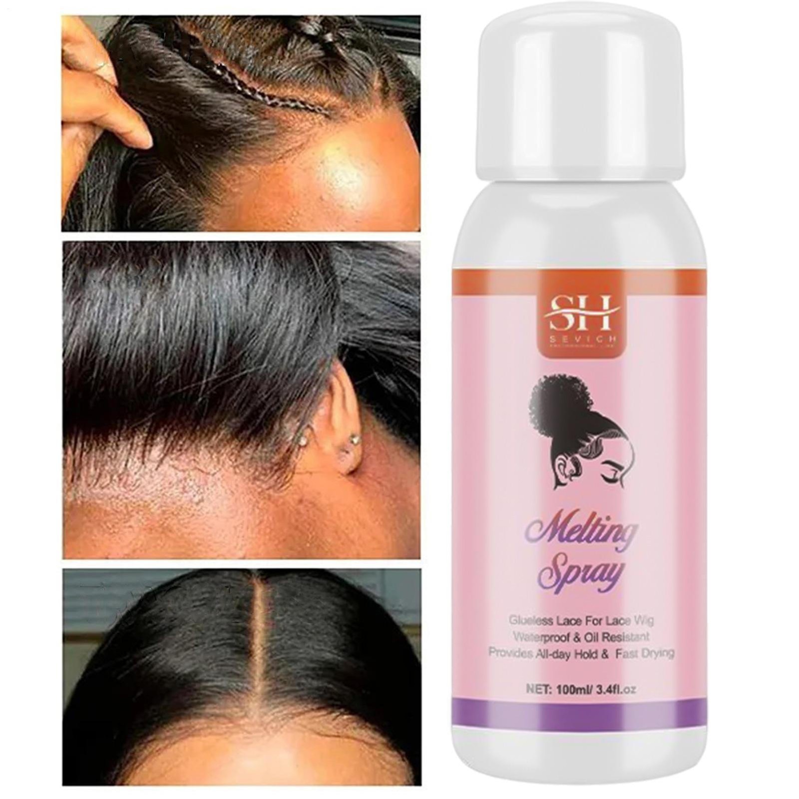 Lace Melting Spray Fast Drying Lace Wig Adhesive Remover Spray Invisible 100ml