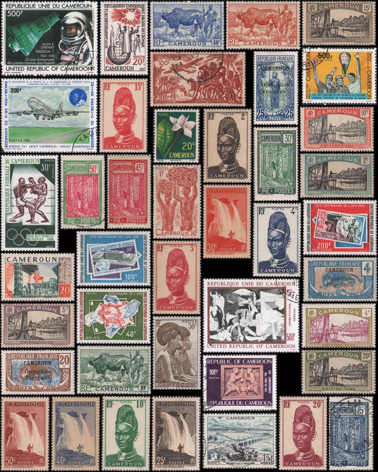 Cameroun #132//J6 mixed used and mint