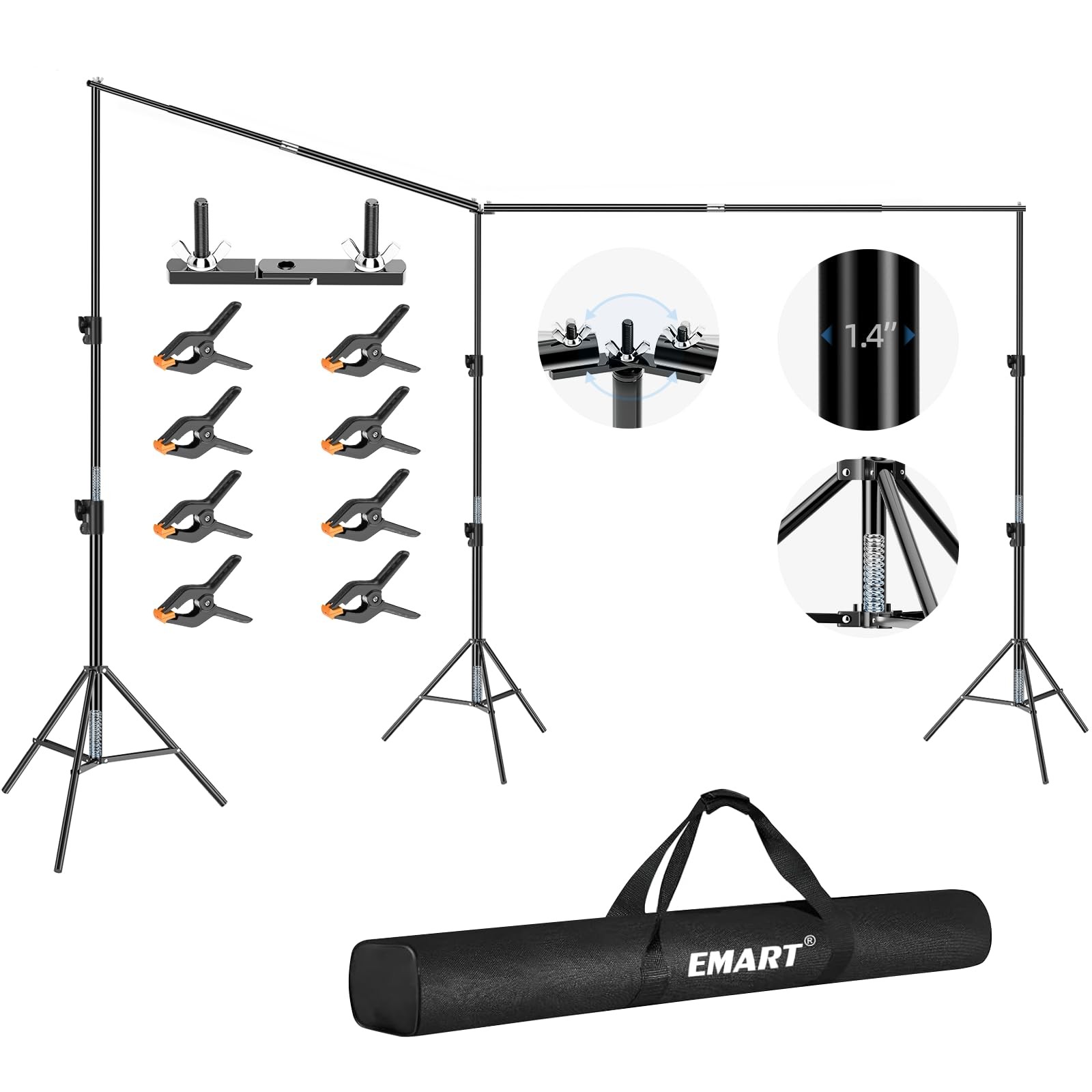 Back Drop Adjustable Stand, 10x20 Backdrop Stand Heavy Duty Photography Backg...
