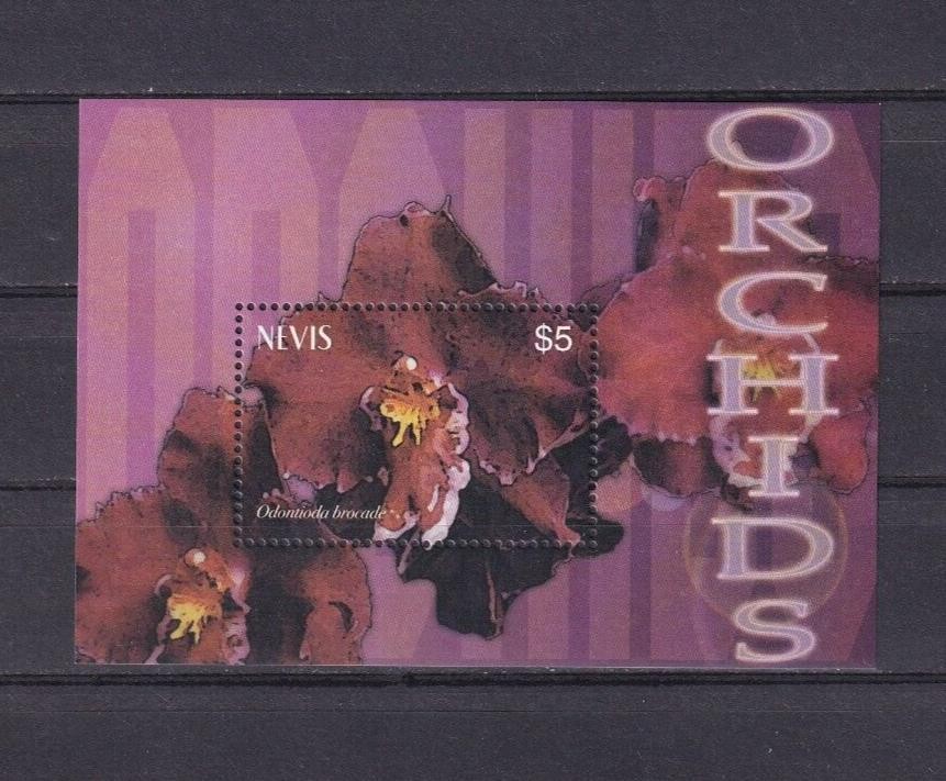 SA11e Nevis 2003 Orchids mint minisheet