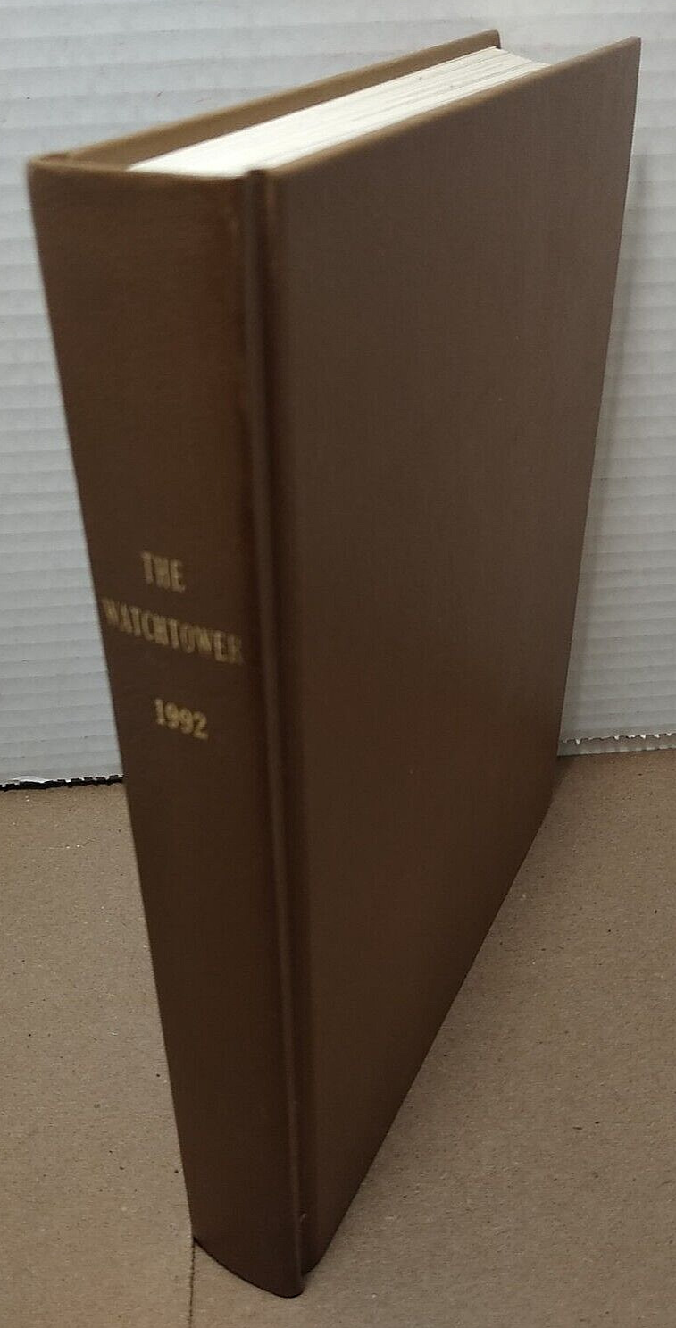 The Watchtower - 1992 - Hardcover - Bible & Tract Society - Jehovah's Witnesses