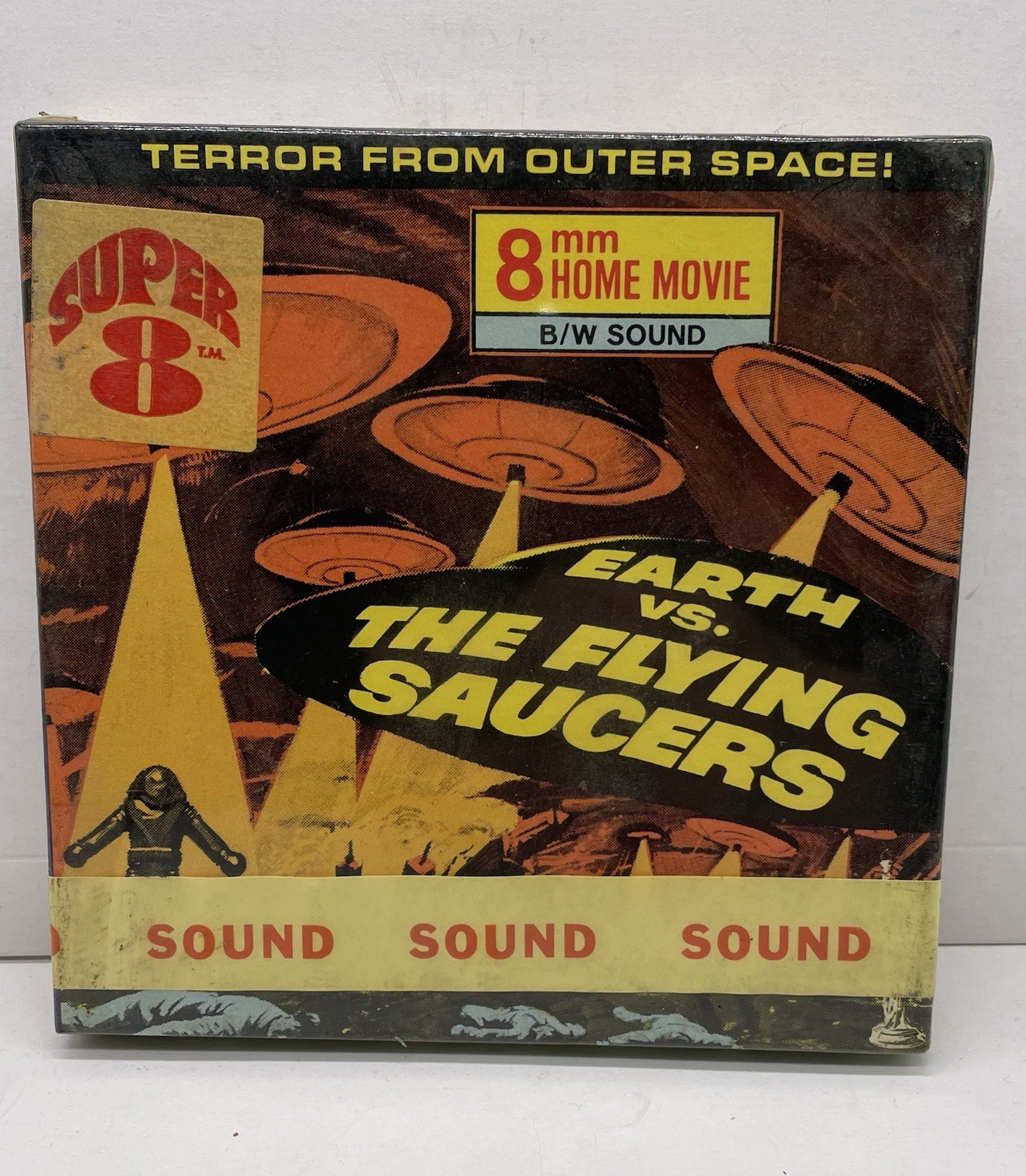 Earth vs. The Flying Saucers, 8mm Home Movie, B/W Vintage Sealed Film