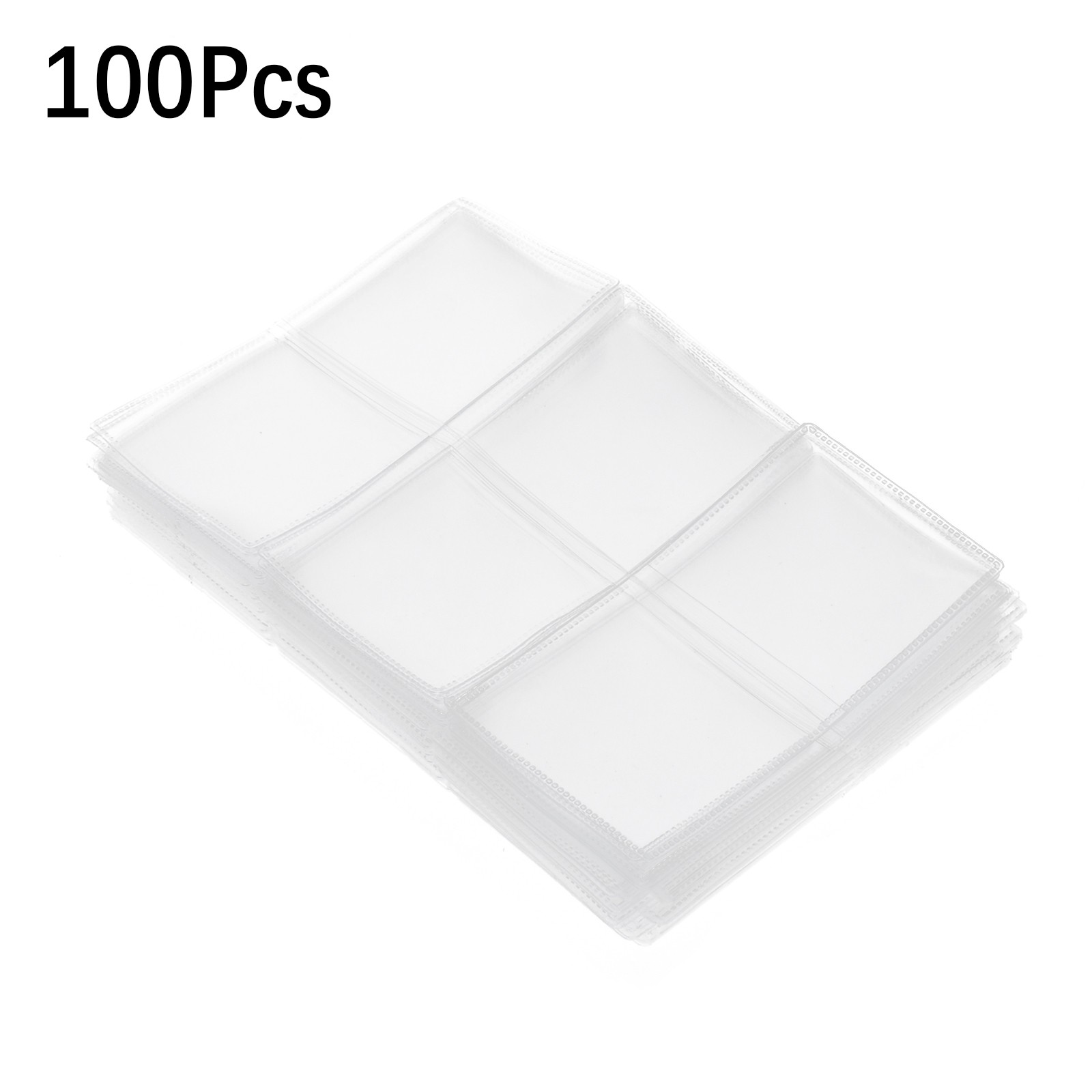 100Pcs 45*45mm Pocket Coin Flips Platic PVC Storage Display Foldable Bag bw