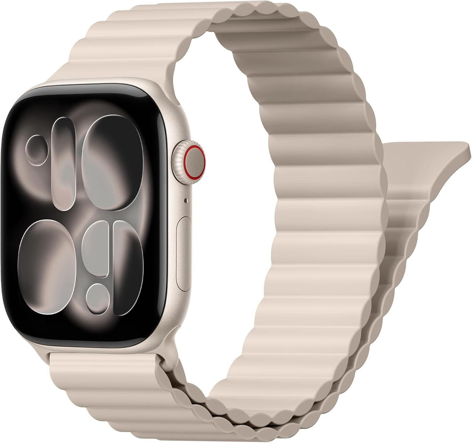 Silicone Loop Strap Compatible with Apple Watch Series 11 40mm 44mm