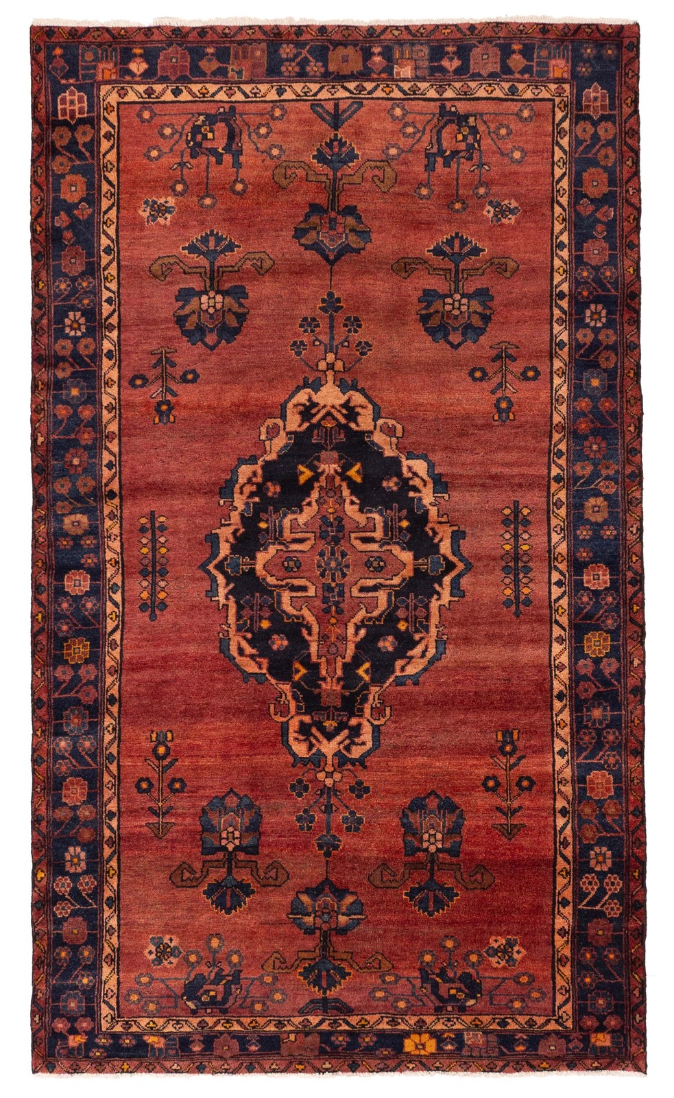 Traditional Vintage Hand-Knotted Area Rug 5'3" x 8'11" Oriental Wool Carpet