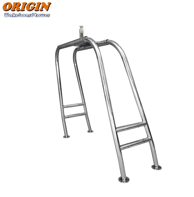 Origin 304 Stainless Pontoon Boat Multipurpose Mini Ski/Wakeboard Tower W43-60in