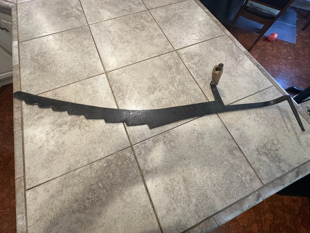 Authentic 1800s Whaling Blubber Spade 36” Cutting Boarding Knife Maritime Tool