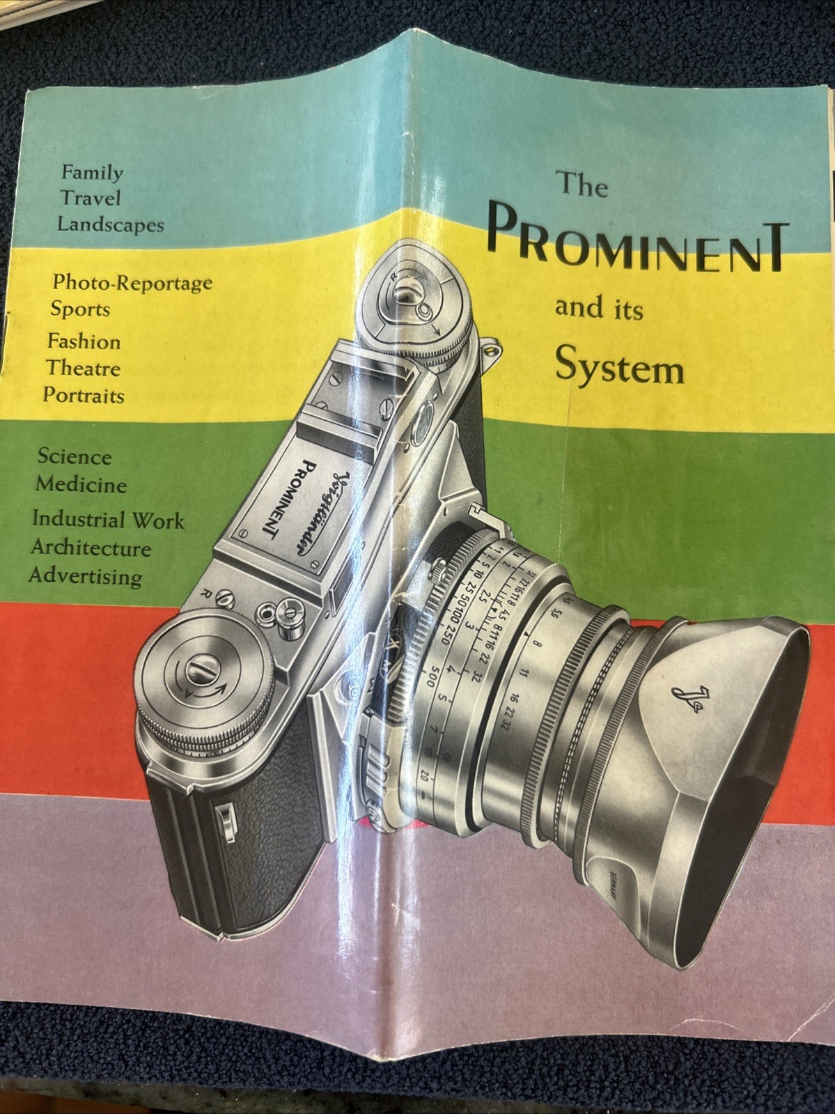1957 Camera Manual Voightlander Prominent & The Prominent And It Ssytem Brochure
