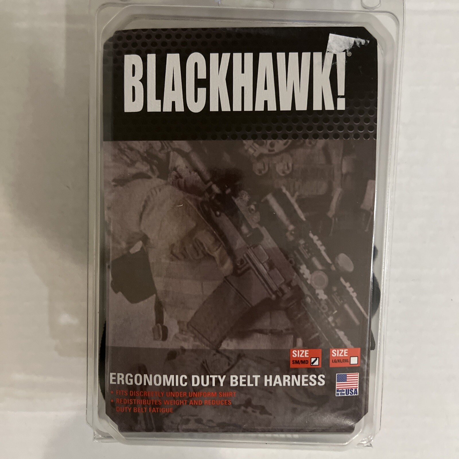 Blackhawk! Ergonomic Duty Belt Harness SM/MED Black 44H001BK (NEW IN BOX)