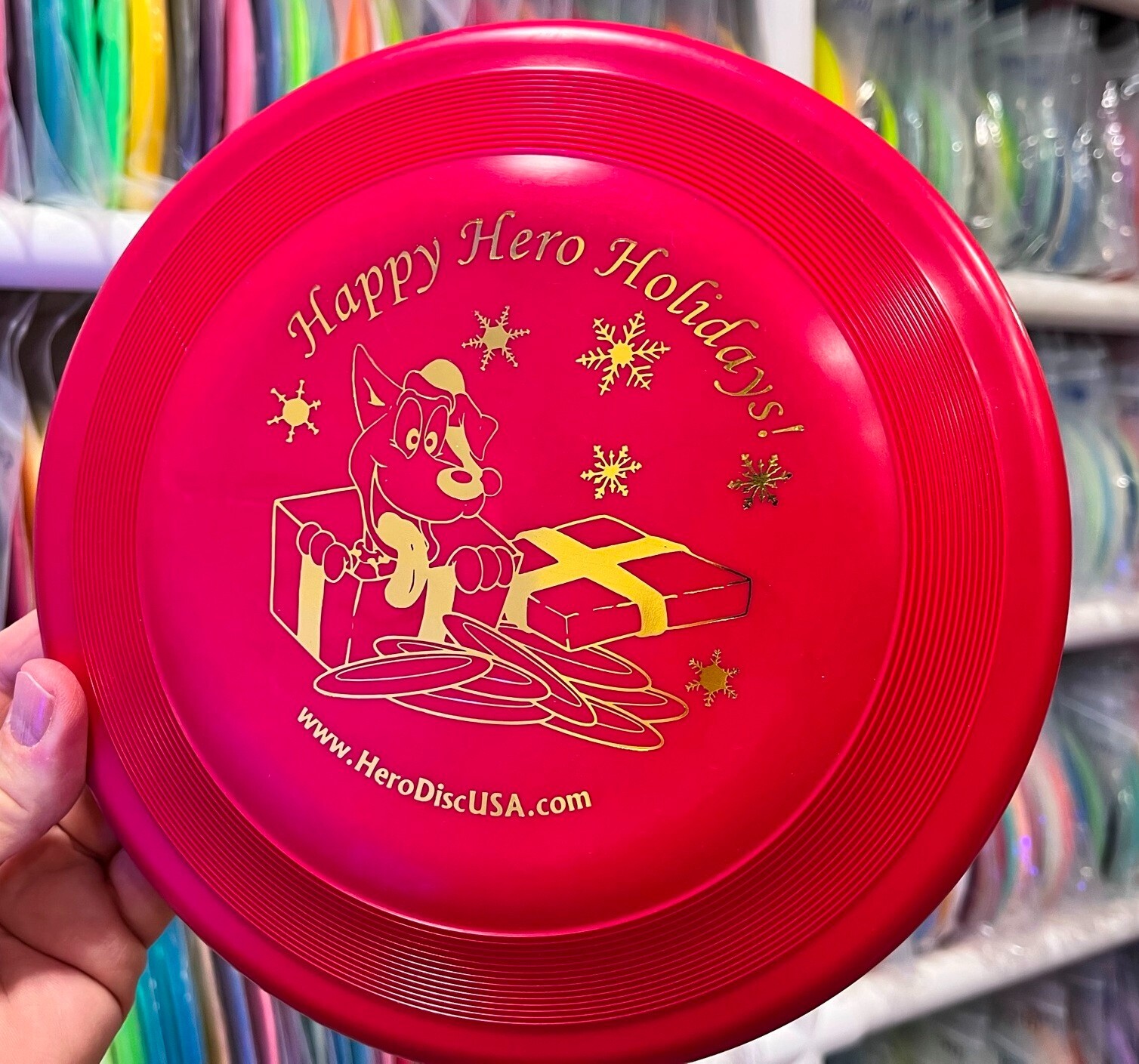 Happy Hero Holidays (OOP) Rare Fastback New Christmas Disc Golf Frisbee Wham-O