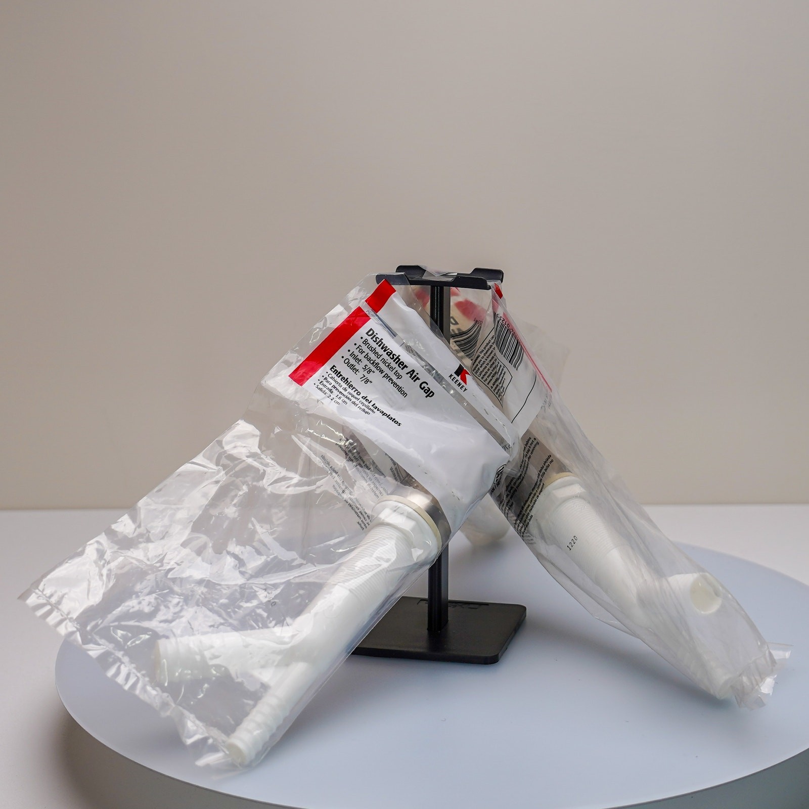 NWT Keeney Dishwasher Air Gap 5/8" Inlet x 7/8" Outlet Qty.3