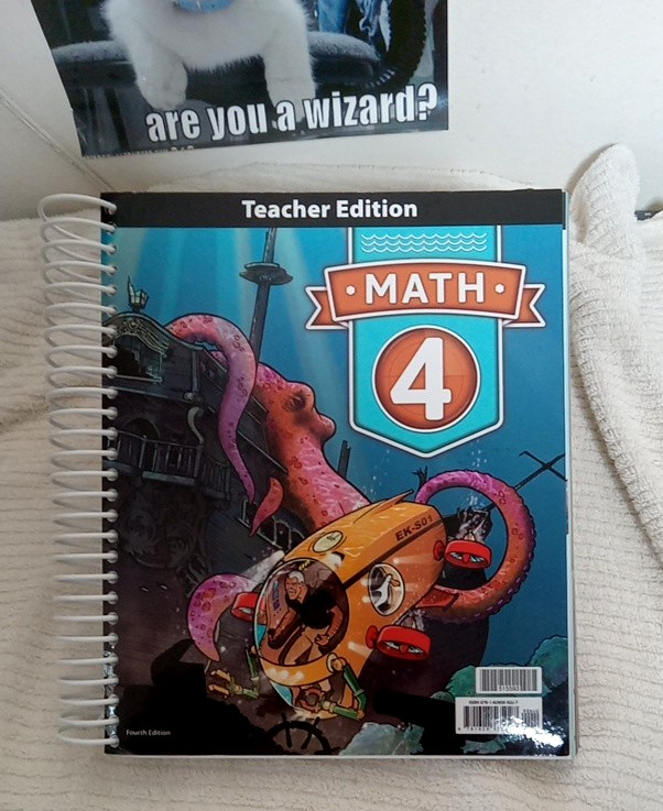 🍎 BJU Press Math 4 Fourth Edition Teacher Edition Spiral Bound 4th Grade!