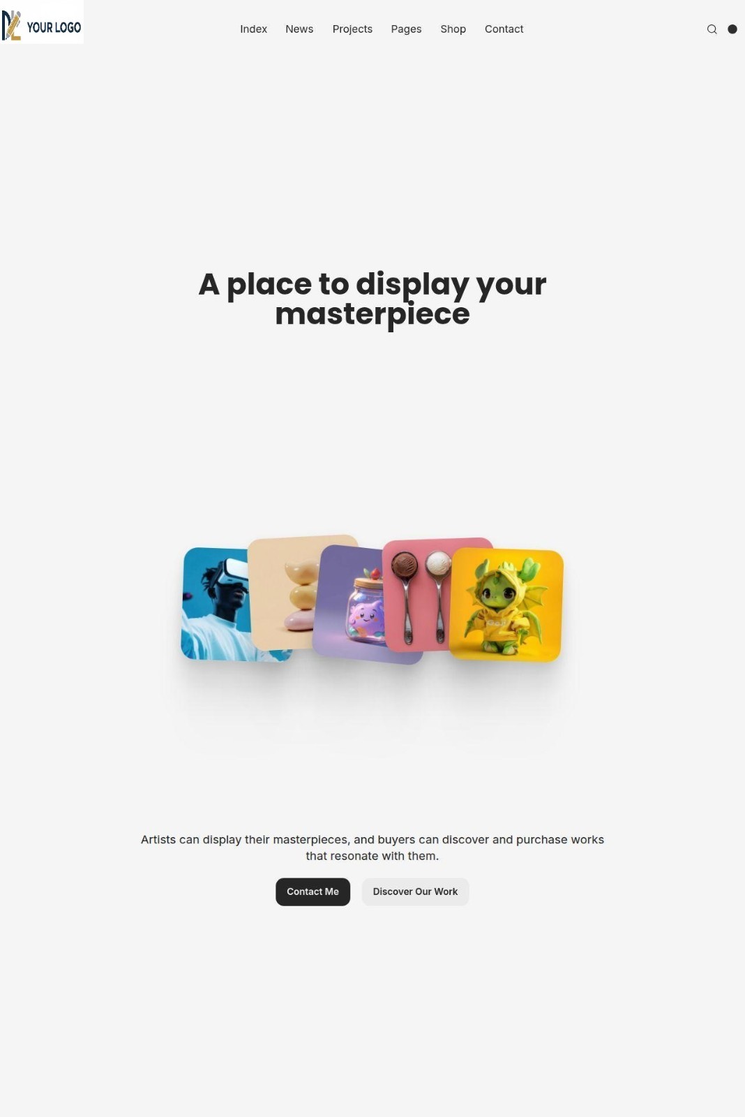 Modern Freelancer Portfolio & Creative Studio Website - Bold Designer Layout