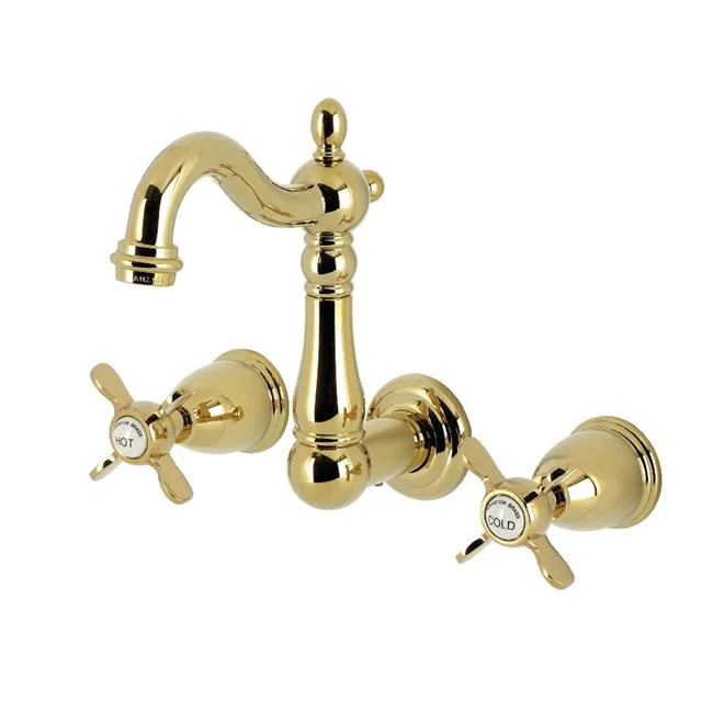 Kingston Brass KS1222BEX 13 x 7.31 x 6.43 in. Essex Double-Handle Wall Mount ...