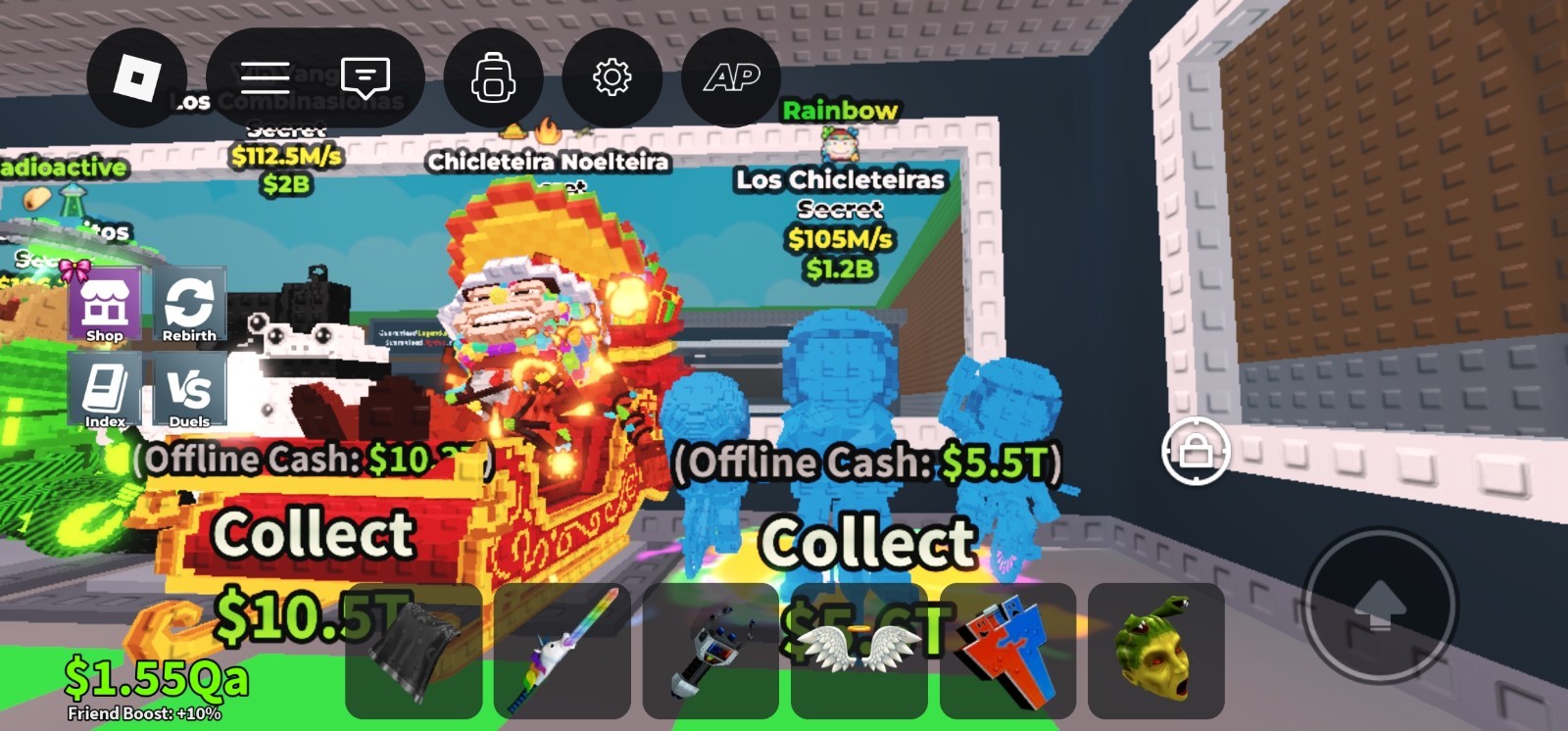 Roblox Rainbow Chicleteira Noelteira Secret Game Asset Los Chicleteiras