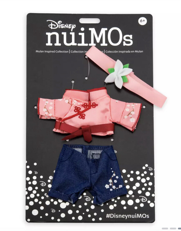 Disney Parks nuiMOs Outfit Mulan Inspired: Pink Headband & Tunic Top Jeans New