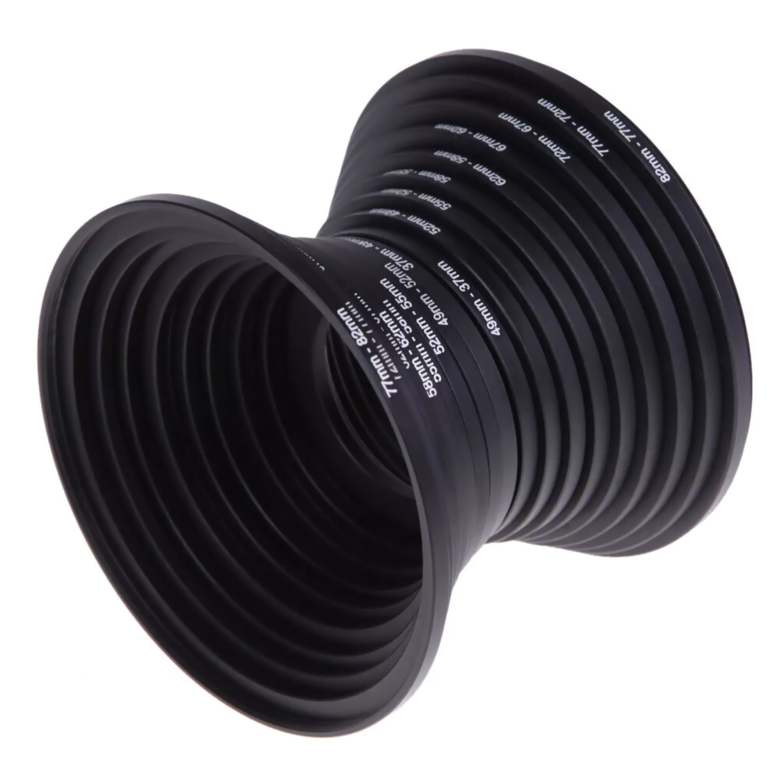 Aluminum Alloy  DSLR Camera Lens Filter Adapter Ring 18pcs 37-82mm reliable use