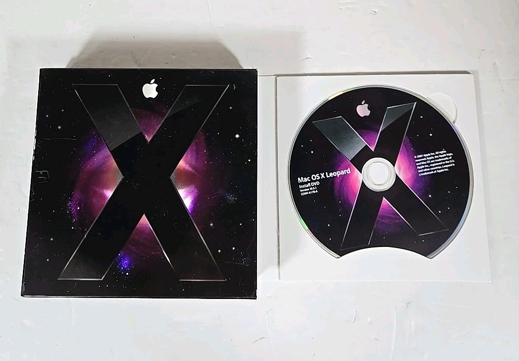Apple Mac OS X Leopard Version 10.5 2007 DVD only