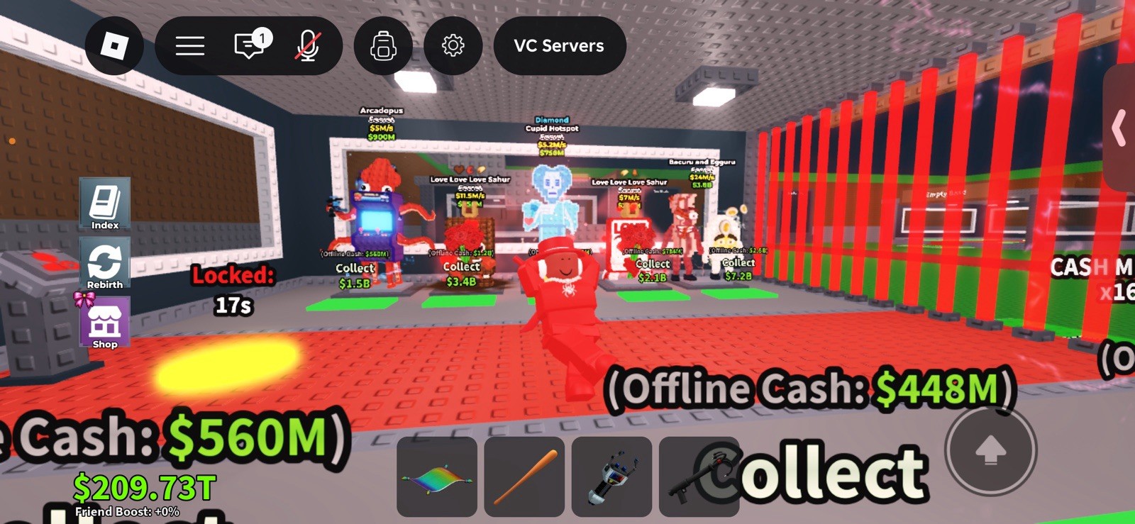 VC Servers Game Item Asset Roblox In-Game Virtual Cash Collectibles Screenshot