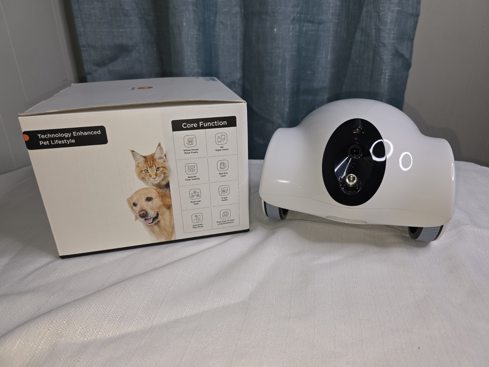 Pet Treat Dispense Pet Camera, Pet Robot for Dog Treat Dispense