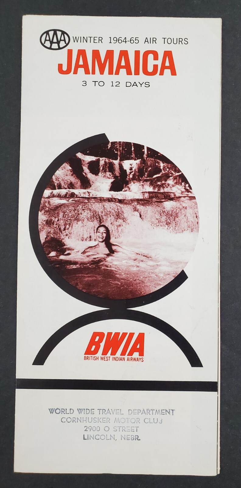 1964 1965 BWIA Jamaica BWI Airways Airline Air Tours Vintage Travel Brochure