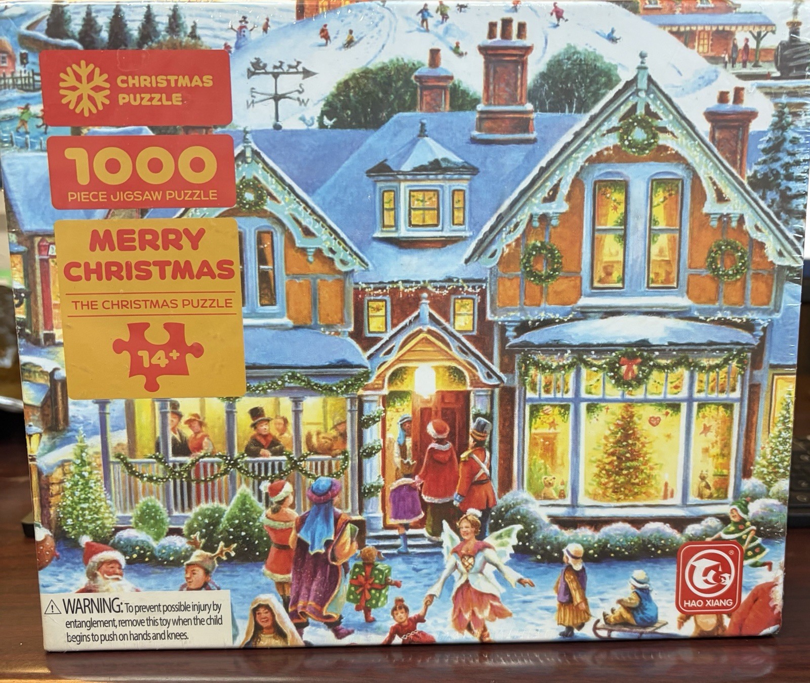 Christmas Jigsaw Puzzle 1000 Pc Merry Christmas NEW Sealed 