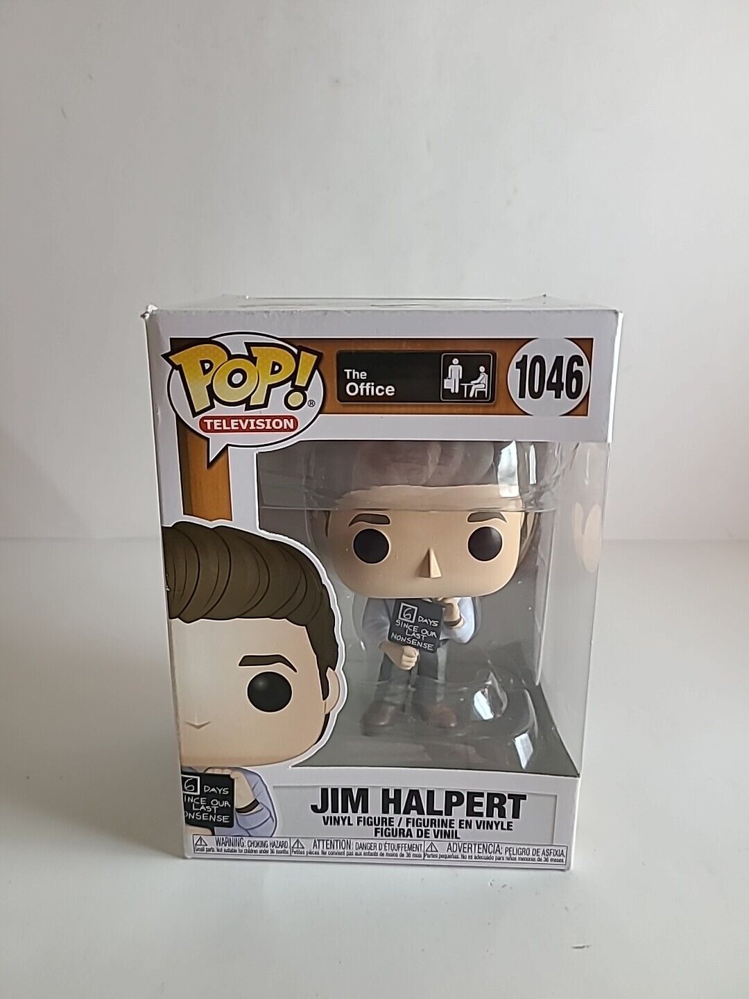 Funko POP! TV - The Office Vinyl Figure - JIM HALPERT w/ Nonsense Sign