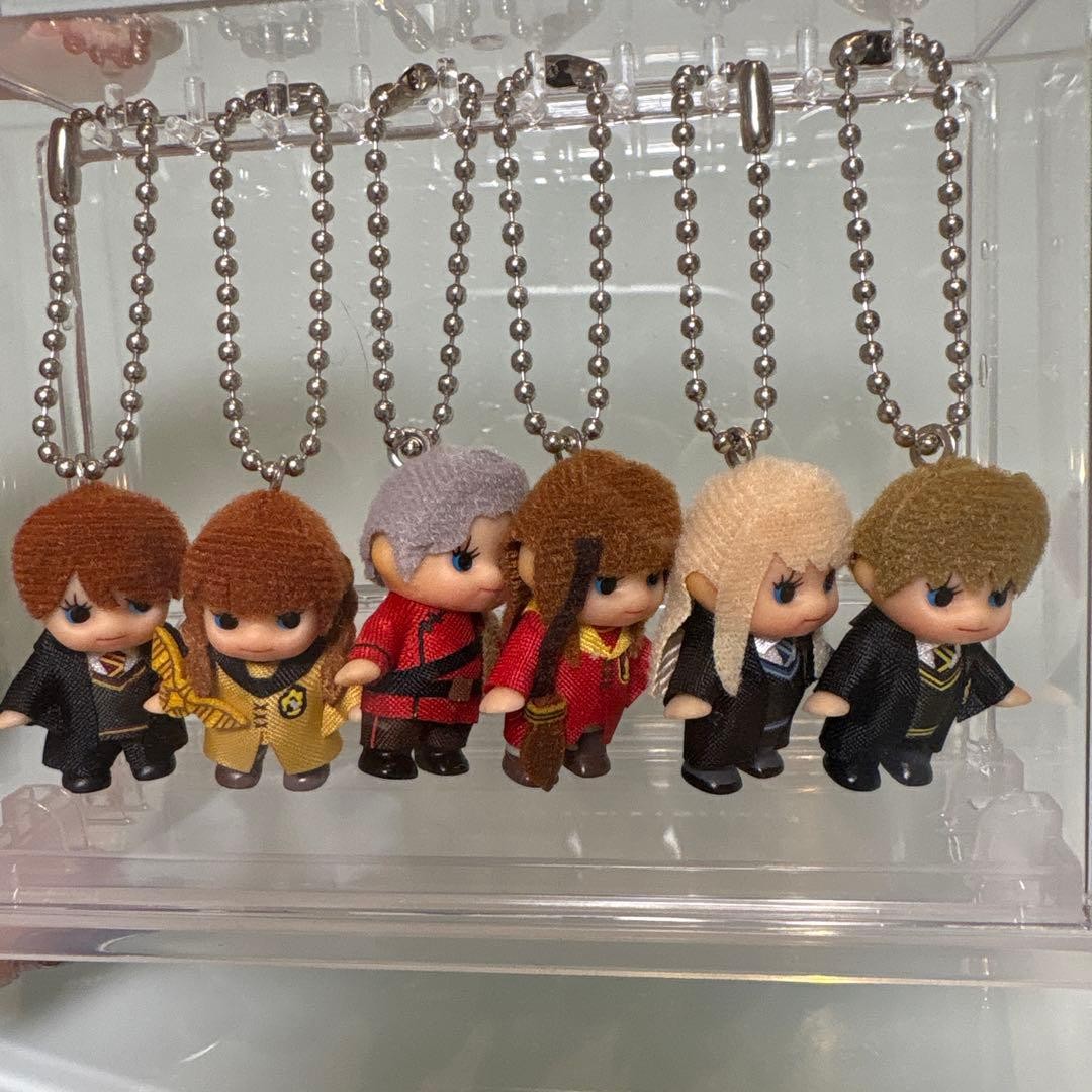 Harry Potter Costume Kewpie Keychain Set of 6 Gryffindor Hufflepuff Quidditch