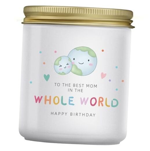  Mom Birthday Gifts from Daughter Son, Lavender Candle Gift 