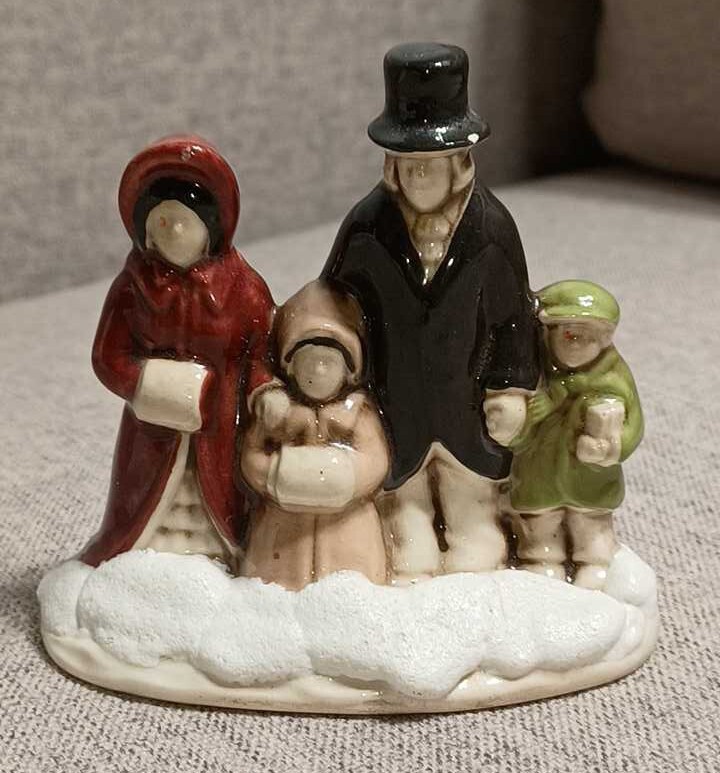 VINTAGE BYRON CERAMIC MOLD #1419 CURRIER & IVES FAMILY 