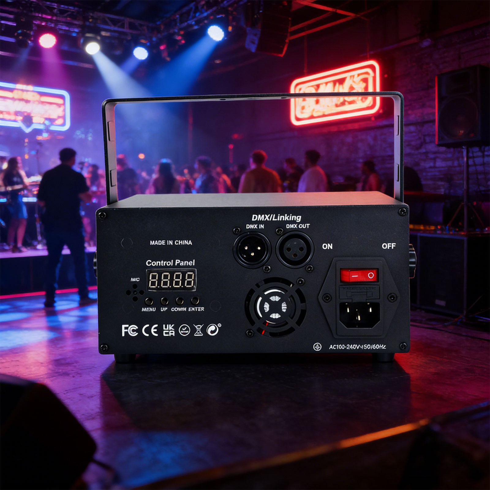 3D Animated DJ Laser Party Light APP Controlled DMX512 Stage Effect Light 20W