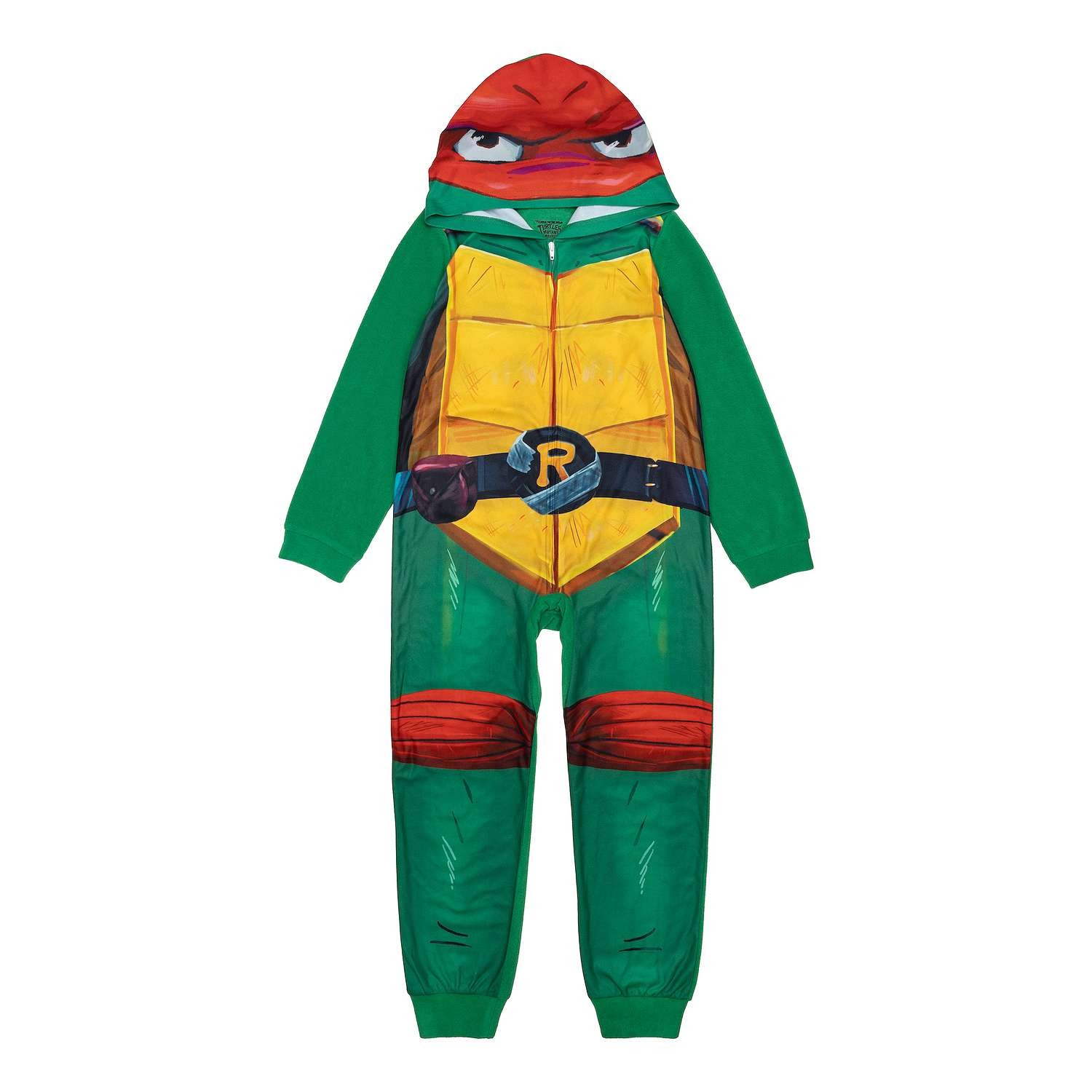 Teenage Mutant Ninja Turtles Boys One Piece Pajamas Union Suit Costume 4 6 8 10